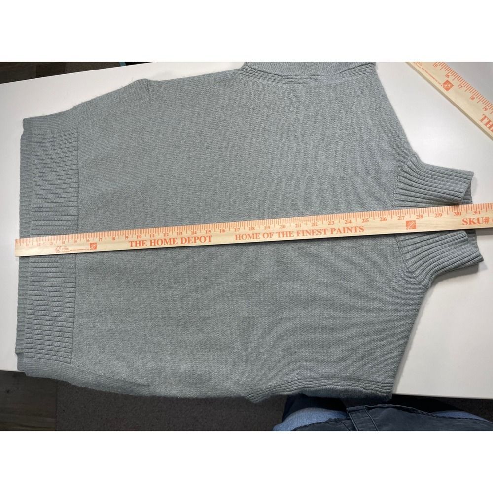 Wool Blend H&M Turtleneck Sweater W/ M Sage Green Side Slit LN - Picture 9 of 11